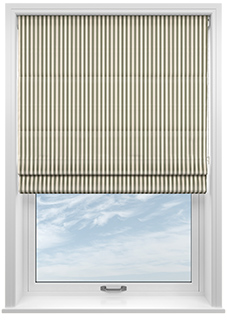 The British Stripe Co. Catherine, Chilterns No.1 - Twist&Fit Roman Blind